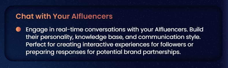 Chat With Your AI Influencer