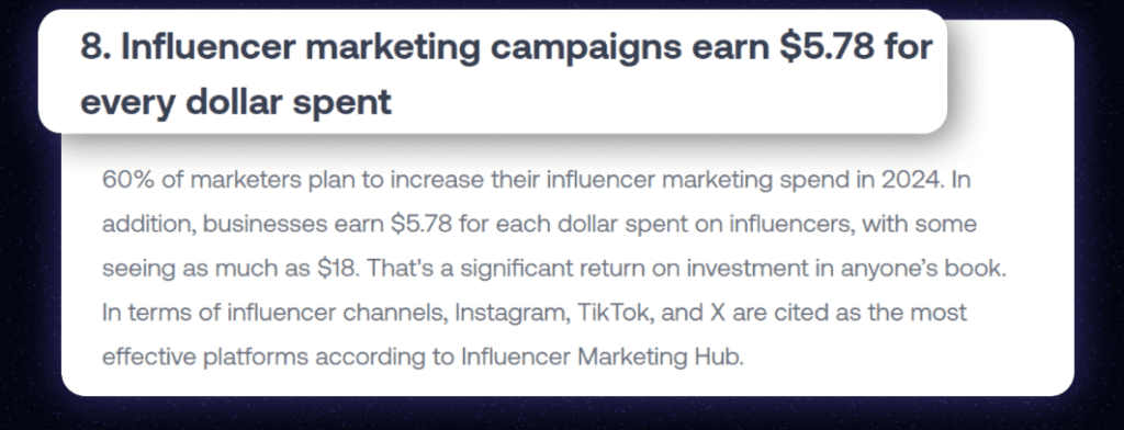 Influencer Marketing Campaign Block 1