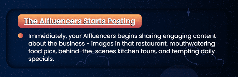 The Influencer Starts Posting