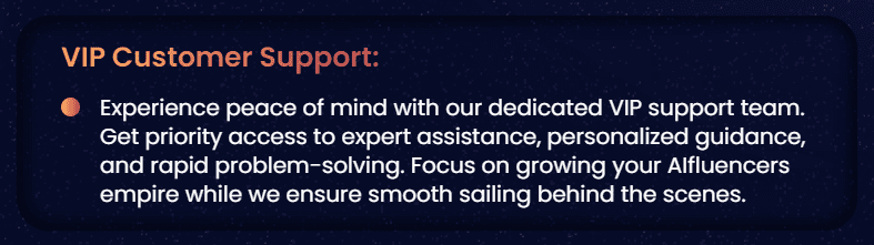 VIP Customer Support