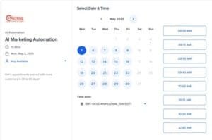 AI marketing consultation calendar